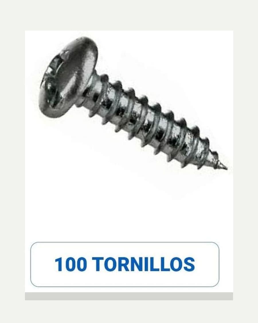 Tornillo Profix Roscalata Punta Fina Calibre 6 x 1" largo Terminación Zincado Caja de 100un